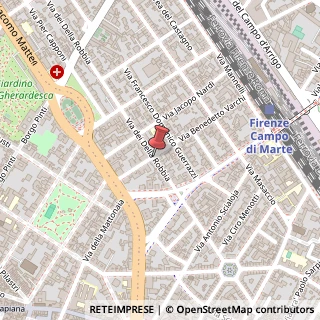 Mappa Via dei della Robbia, 23, 50132 Firenze, Firenze (Toscana)