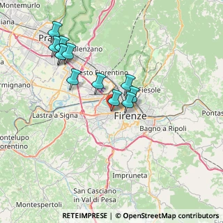 Mappa Via delle Ginestre, 50142 Firenze FI, Italia (7.52917)