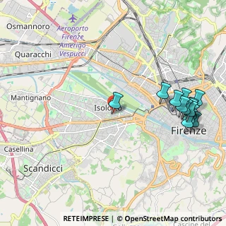 Mappa Via delle Ginestre, 50142 Firenze FI, Italia (2.56786)