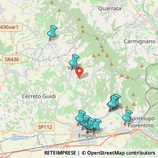 Mappa Via Valinardi, 50059 Vinci FI, Italia (5.35636)
