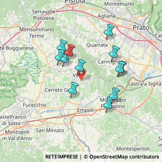 Mappa Via Valinardi, 50059 Vinci FI, Italia (6.76333)