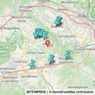 Mappa Via Valinardi, 50059 Vinci FI, Italia (6.53615)