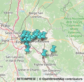 Mappa Via Giuseppe Mazzini, 50060 Pelago FI, Italia (10.674)