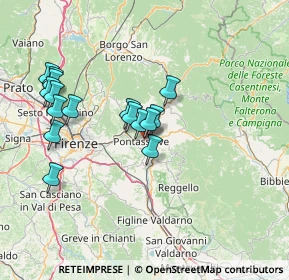 Mappa Via Giuseppe Mazzini, 50060 Pelago FI, Italia (14.15813)