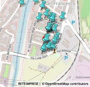 Mappa Via Giuseppe Mazzini, 50060 Pelago FI, Italia (0.1)