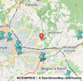 Mappa Via Giuseppe de Robertis, 50135 Firenze FI, Italia (3.42182)