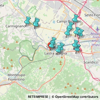 Mappa Via Buoncompagno da Signa, 50058 Signa FI, Italia (3.76143)