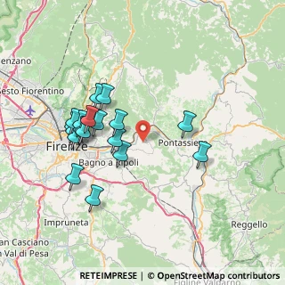 Mappa Via di S. Romolo, 50012 Bagno a Ripoli FI, Italia (7.41167)