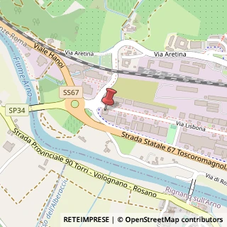Mappa Via Lisbona, 37, 50065 Pontassieve, Firenze (Toscana)