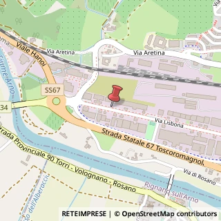 Mappa Via Lisbona, 28, 50065 Pontassieve, Firenze (Toscana)
