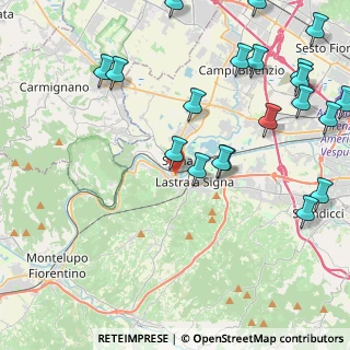 Mappa Via dello Stadio, 50058 Signa FI, Italia (5.7195)