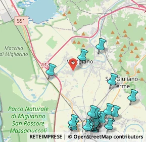 Mappa Via Pietro L'Aretino, 56017 San Giuliano Terme PI, Italia (6.0435)