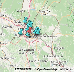 Mappa Via P. Rajna, 50135 Firenze FI, Italia (7.47364)