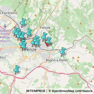 Mappa Via P. Rajna, 50135 Firenze FI, Italia (4.23125)