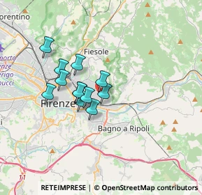 Mappa Via P. Rajna, 50135 Firenze FI, Italia (2.5525)