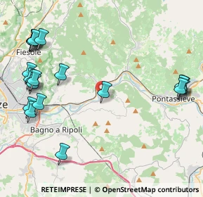 Mappa Via dei Biancospini, 50012 Bagno a Ripoli FI, Italia (5.69)