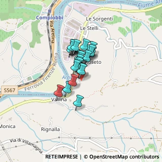 Mappa Via dei Biancospini, 50012 Vallina FI, Italia (0.275)