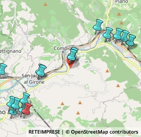 Mappa Via dei Biancospini, 50012 Bagno a Ripoli FI, Italia (2.79944)