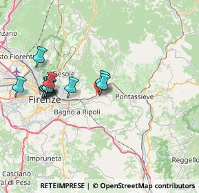 Mappa Via dei Biancospini, 50012 Bagno a Ripoli FI, Italia (7.56636)
