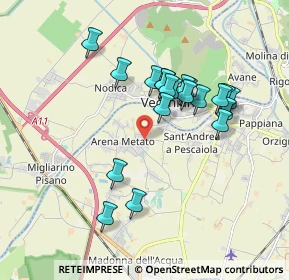 Mappa Via Pietro L'Aretino, 56017 San Giuliano Terme PI, Italia (1.6745)