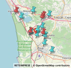 Mappa Via Pietro L'Aretino, 56017 San Giuliano Terme PI, Italia (5.91125)