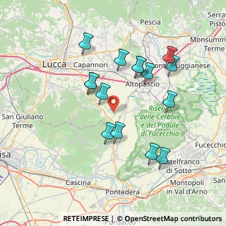 Mappa Via di Badia, 55012 Capannori LU, Italia (7.24733)