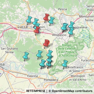 Mappa Via di Badia, 55012 Capannori LU, Italia (7.886)