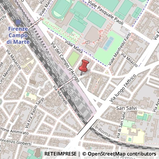 Mappa Via Pier Fortunato Calvi, 38, 50137 Firenze, Firenze (Toscana)