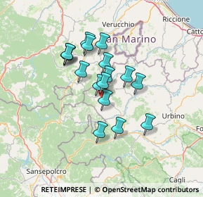 Mappa Via Ca' Giorgetto, 61021 Carpegna PU, Italia (10.57471)