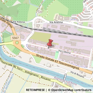 Mappa Via Lisbona, 23, 50065 Pontassieve, Firenze (Toscana)