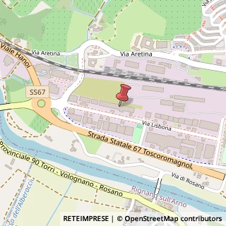 Mappa Via Lisbona, 22, 50065 Pontassieve, Firenze (Toscana)