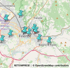 Mappa Via Fratelli Bandiera, 50012 Firenze FI, Italia (4.165)