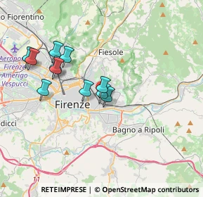 Mappa Via Fratelli Bandiera, 50012 Firenze FI, Italia (3.35909)