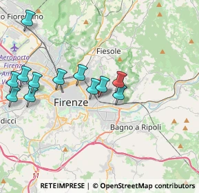 Mappa Via Fratelli Bandiera, 50012 Firenze FI, Italia (4.1225)