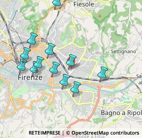 Mappa Via Fratelli Bandiera, 50012 Firenze FI, Italia (1.93833)