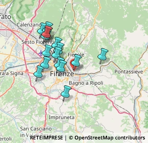 Mappa Via Bernardino Ramazzini, 50135 Firenze FI, Italia (6.50625)