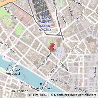 Mappa Via del Porcellana, 63 rosso, 50123 Firenze, Firenze (Toscana)