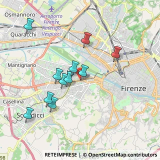 Mappa Via Francesco Talenti, 50142 Firenze FI, Italia (1.85545)