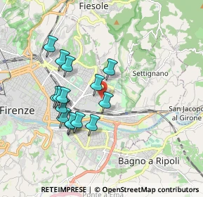 Mappa Via Giovanni Marradi, 50135 Firenze FI, Italia (1.63667)