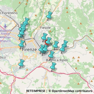 Mappa Via Giovanni Marradi, 50135 Firenze FI, Italia (3.61389)