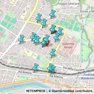 Mappa Via Giovanni Marradi, 50135 Firenze FI, Italia (0.3855)