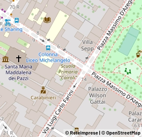 Mappa 50121 Firenze FI, Italia (0.072)