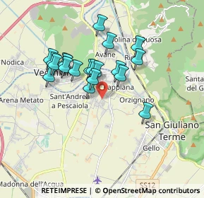 Mappa Via Garcia Lorca S. Martino a Ulmiano, 56017 Pisa PI, Italia (1.536)