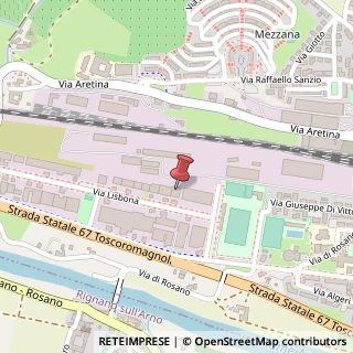 Mappa Via Lisbona, 6, 50065 Pontassieve, Firenze (Toscana)