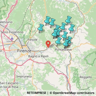 Mappa Via di Docciola, 50012 Vallina FI, Italia (6.44333)
