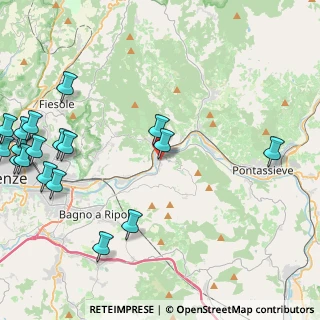 Mappa Via di Docciola, 50012 Vallina FI, Italia (6.27167)