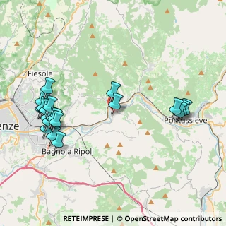 Mappa Via di Docciola, 50012 Vallina FI, Italia (4.887)
