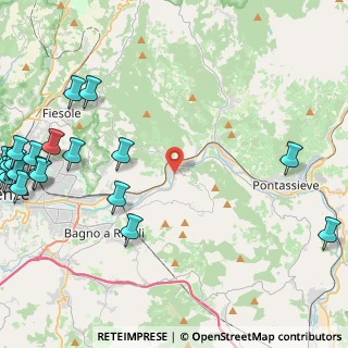 Mappa Via di Docciola, 50012 Vallina FI, Italia (6.939)