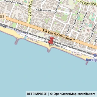 Mappa Lungomare Argentina, 36, 18012 Bordighera, Imperia (Liguria)