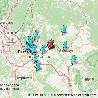 Mappa Via dello Stelli, 50012 Vallina FI, Italia (5.41789)